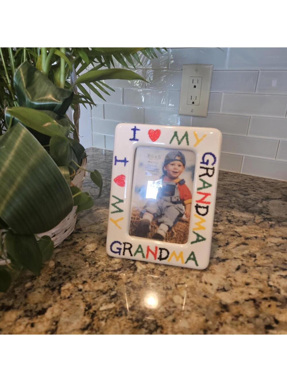 Photo Frame "I Love Grandma" Photo Frame 3.5 X5 Opening